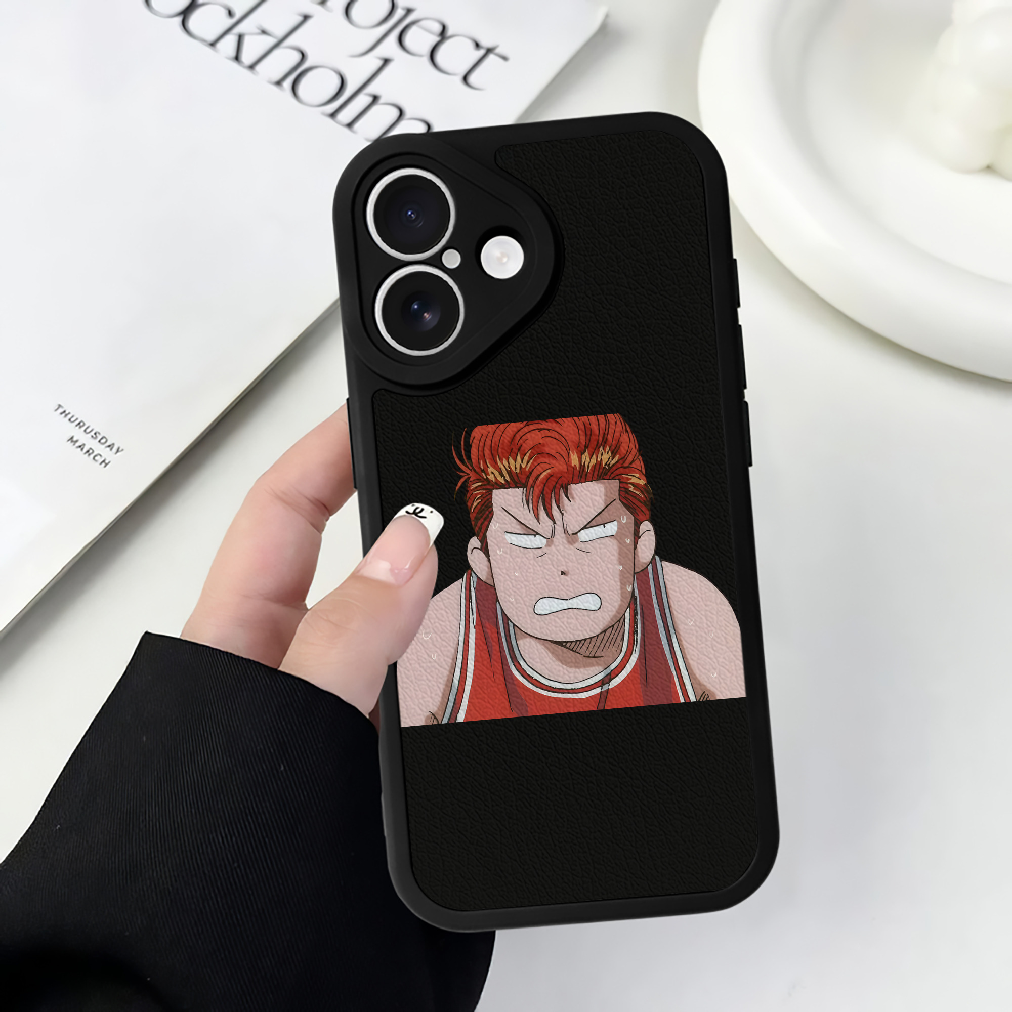 （画像用） SLAM DUNK／スラムダンク 【iPhone 16シリーズ対応】シリコンスマホケース（レザー調） 材質：シリコン